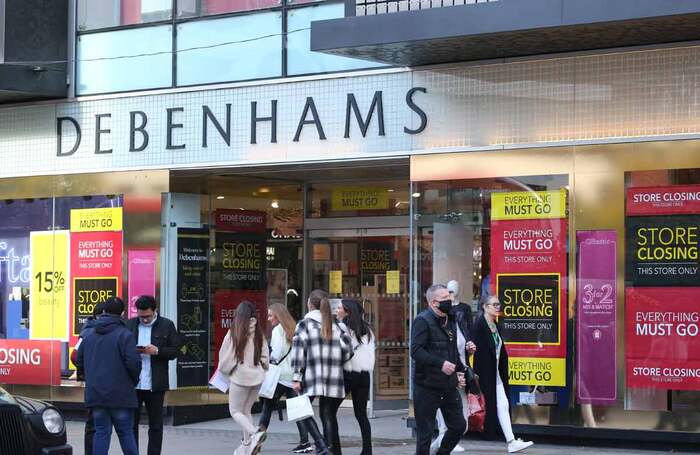 If Debenhams is forced to close its stores, could theatremakers move in and create site-specific work? Photo: Shutterstock