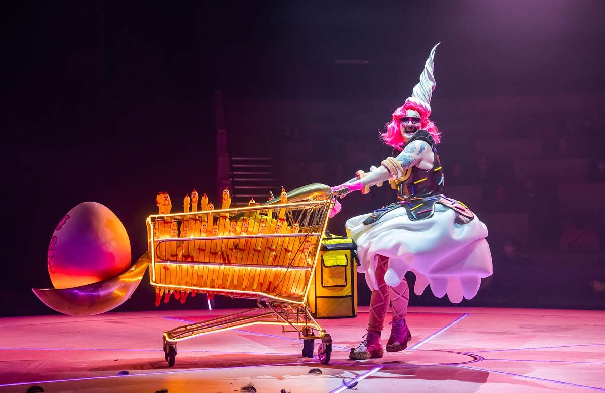 Dickie Beau in Dick Whittington at the National Theatre, London. Photo: Tristram Kenton