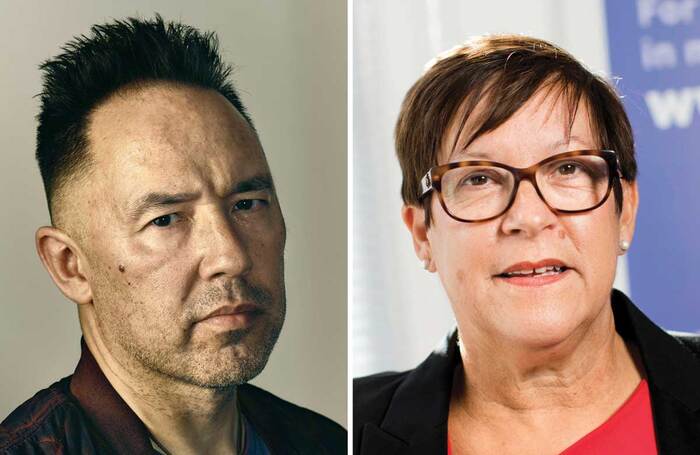 Equity's Daniel York Loh and BECTU's Philippa Childs. Photos: Sebastian Nevols/Jess Hurd