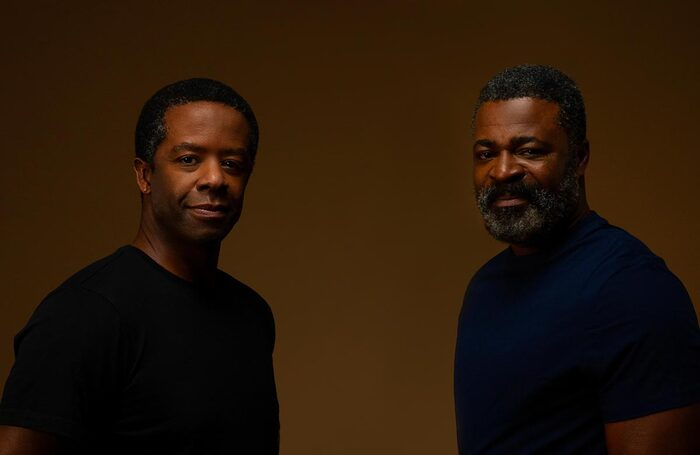 Adrian Lester and Danny Sapani in Hymn. Photo: Zeinab Batchelor