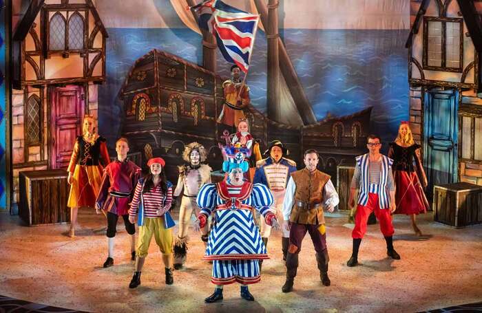 Cast of the Portsmouth Kings Theatre production of Dick Whittington. Photo: Andrew Searle