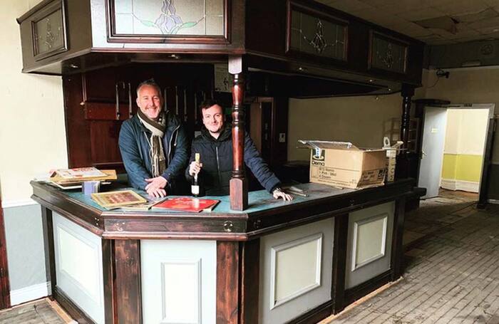 Stephen Roberton and Jamie Eastlake at the Laurels in Whitley Bay