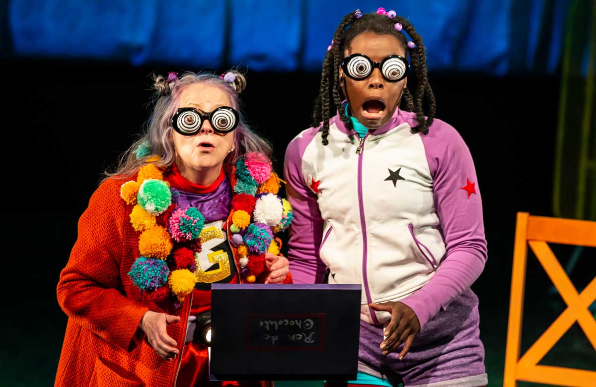 Deborah Sanderson and Farrell Cox in Aidy the Awesome. Photo: Pamela Raith