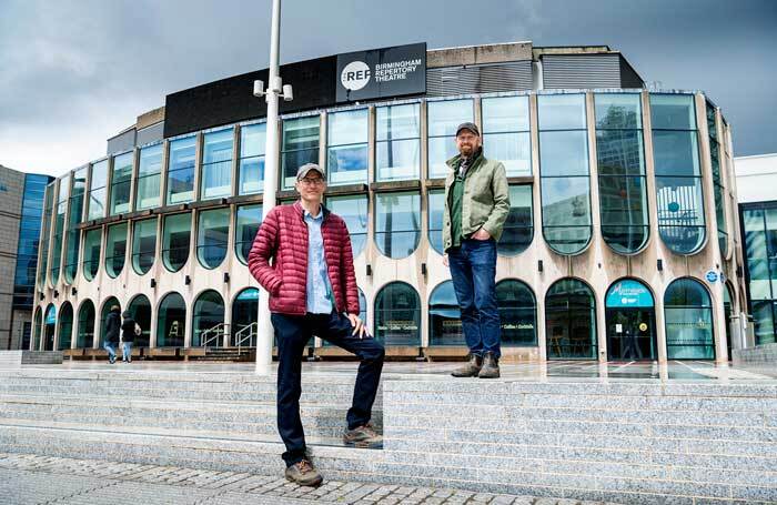 Sky Studios’ Anil Gupta and Birmingham Rep artistic director Sean Foley. Photo: Richard Grange