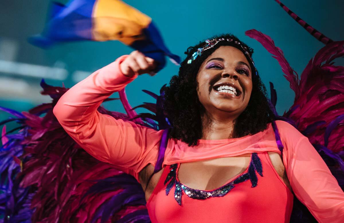 Sapphire Joy in J’Ouvert at the Harold Pinter Theatre, London. Photo: Helen Murray