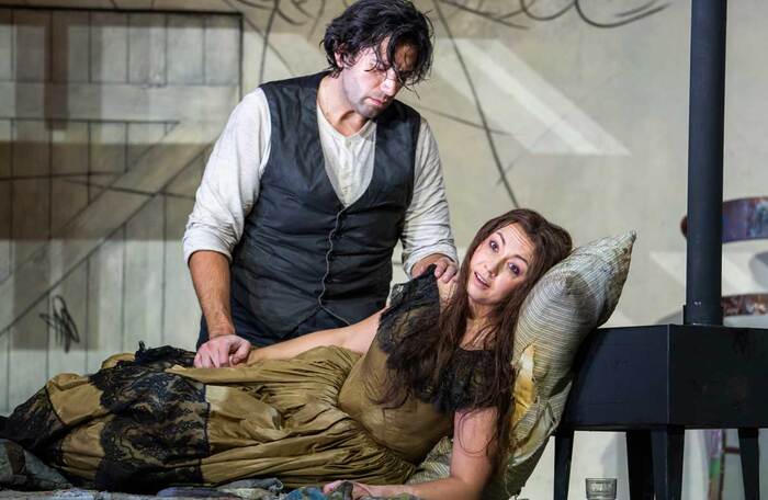 Joshua Guerrero and Anna Princeva in La Boh&egrave;me at the Royal Opera house. Photo: Tristram Kenton