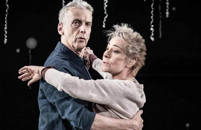 Peter Capaldi and Zo&euml; Wanamaker in Constellations at the Vaudeville Theatre. Photo: Marc Brenner