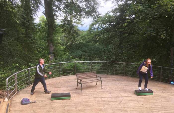 Colin McCredie and Jane McCarry in A Night by the River Tay at Pitlochry Festival Theatre. Photo: Amy Liptrott