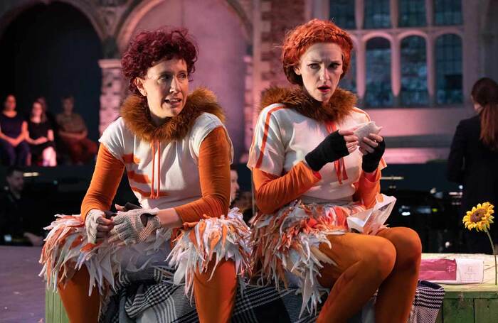 Julia Spors&eacute;n and Jennifer France in Opera Holland Park's The Cunning Little Vixen. Photo: Ali Wright