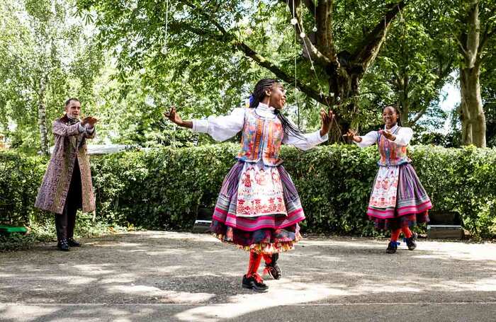 Michael Hugo, Kira McPherson and Corinna Brown in Coppelia – A Mystery. Photo: Jenny Harper