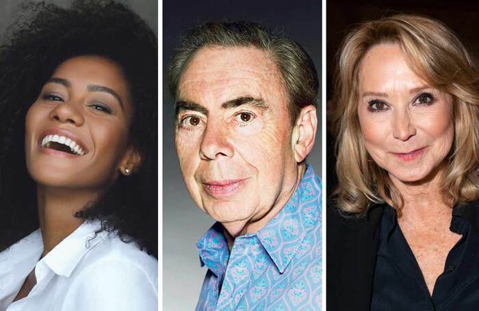 Lucy St Louis, Andrew Lloyd Webber (John Swannell) and Felicity Kendal (Dan Wooller)