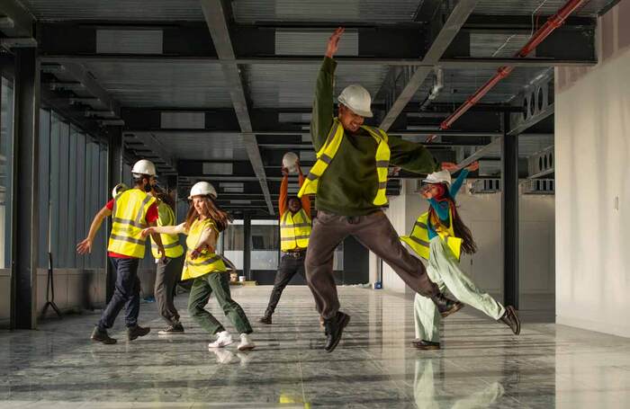 Members of the Pappy Show at NDT Broadgate. Photo: Guy J Sanders/Keeper Studio