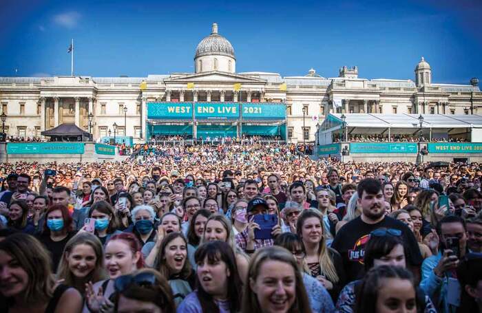 View of the crowds at West End Live 2021. Photo: Pamela Raith