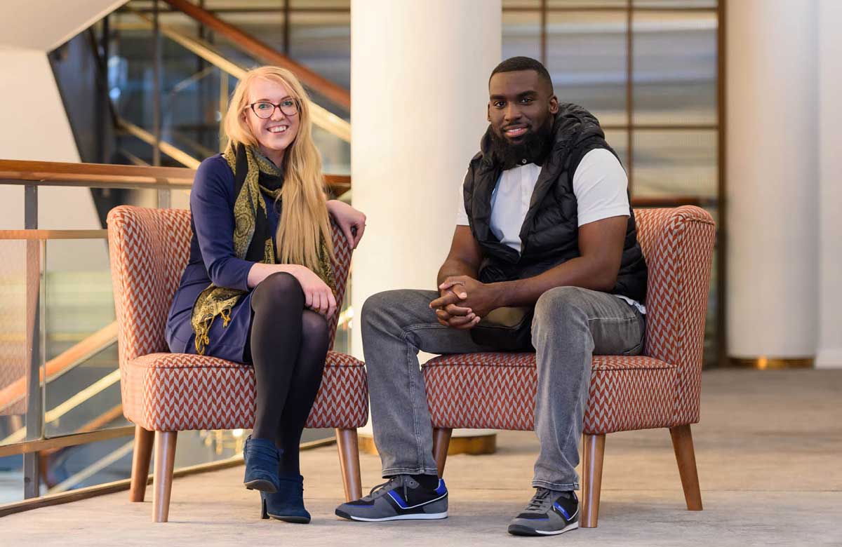 Laura Elliot and Corey Campbell. Photo: Joe Bailey