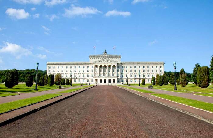 Stormont, Belfast: the Northern Ireland Executive has removed distancing requirements in theatres from September 30. Photo: Shutterstock