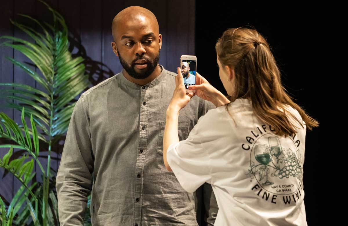 Ken Nwosu and Helena Wilson in White Noise. Photo: Johan Persson