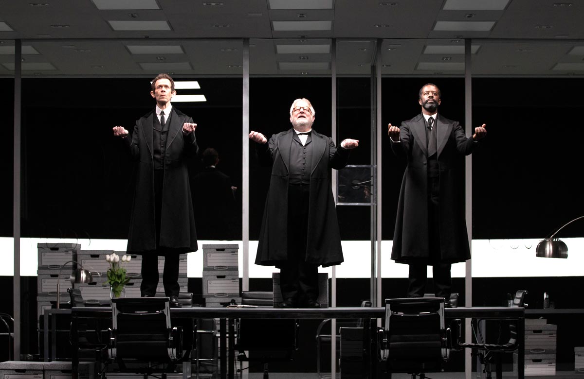 Adam Godley, Simon Russell Beale and Adrian Lester. Photo: Julieta Cervantes