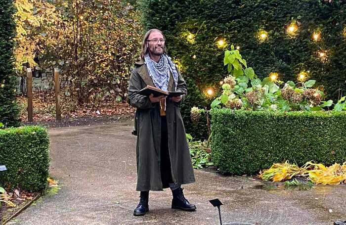 Jason Harvey in Pitlochry Festival Theatre's Ghost Stories. Photo: Rhys Watson