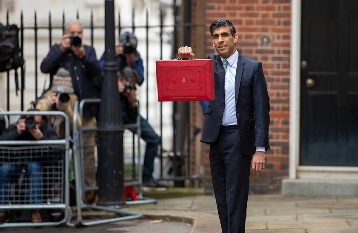 Chancellor Rishi Sunak outside Downing Street ahead of his Budget announcement on October 27. Photo: HM Treasury