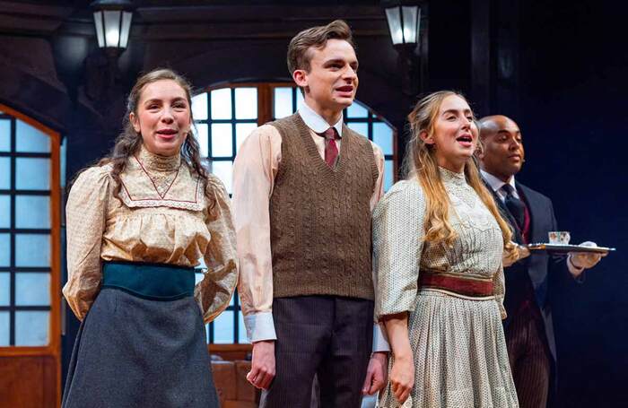 Gina Jamieson, David Fallon, Robyn McIntyre and Daniel Reid-Walters in The Railway Children at Hull Truck Theatre. Photo: Ian Hodgson