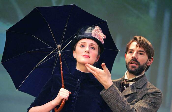 Jenna Russell and Daniel Evans in Sunday in the Park with George at Wyndham's Theatre, London, in 2006. Photo: Tristram Kenton