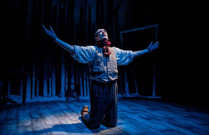 John Dagleish in Cratchit at the Park Theatre, London. Photo: Charles Flint Photography.