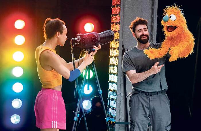 Jahmarley Bachelor and Sean Garratt in The Global Playground. Photo: Tristram Kenton