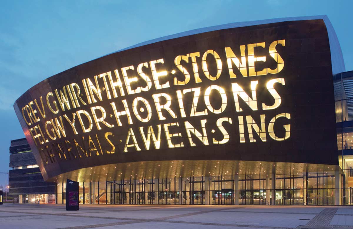 Wales Millennium Centre will be closed from December 26 due to new restrictions. Photo: Phil Boorman