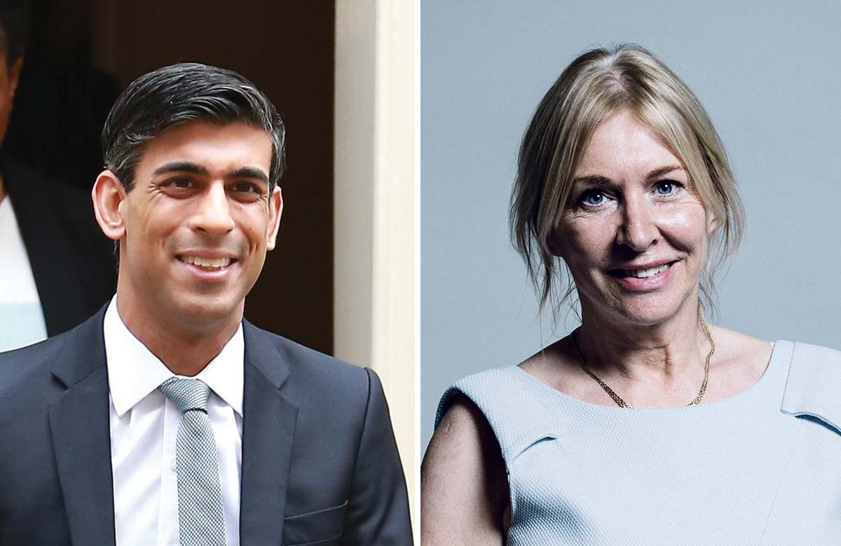 Chancellor Rishi Sunak and culture secretary Nadine Dorries. Photos: Shutterstock/Chris McAndrew