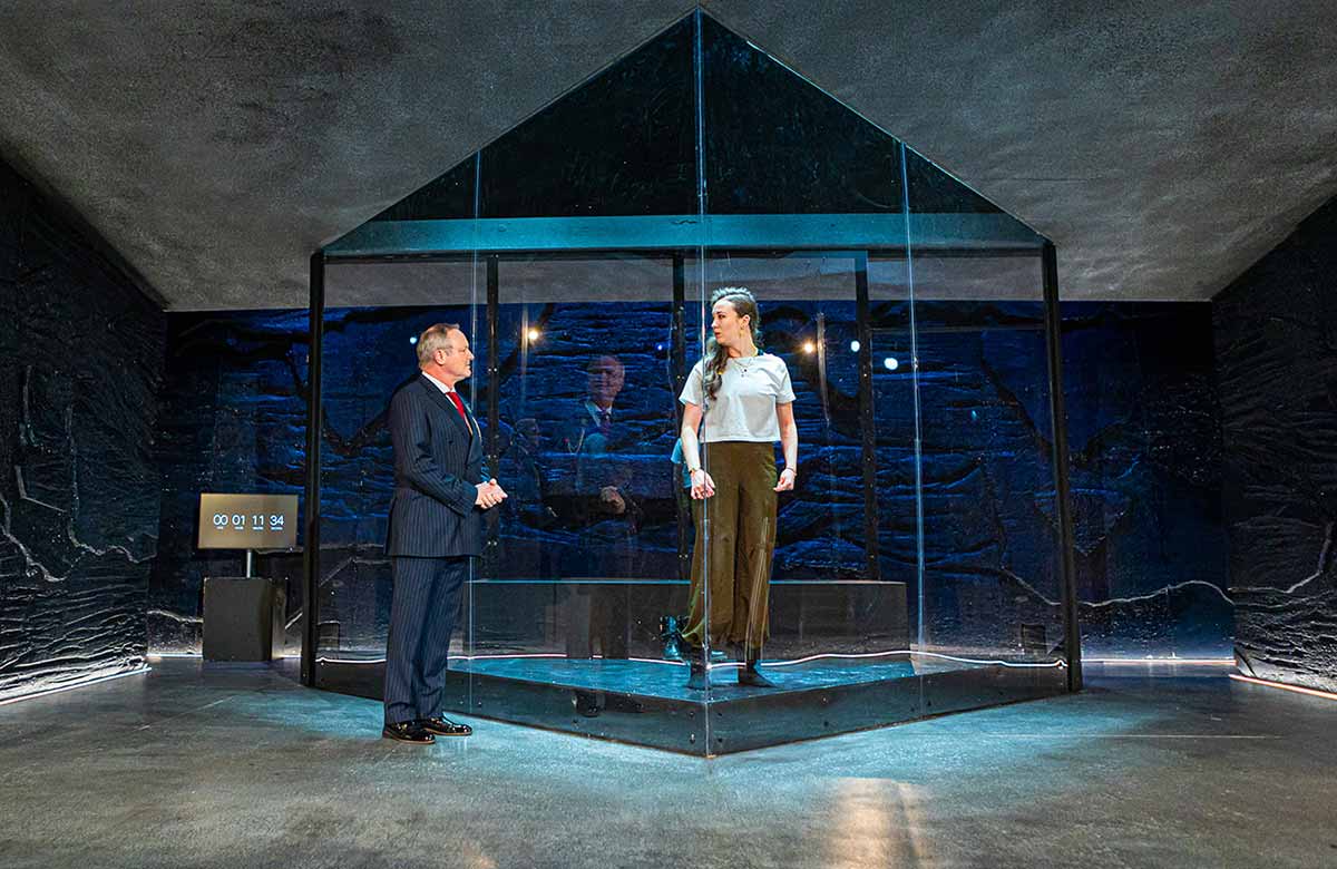 Michael James Ford and Elo&iuml;se Stevenson in X&rsquo;ntigone. Photo: Melissa Gordon