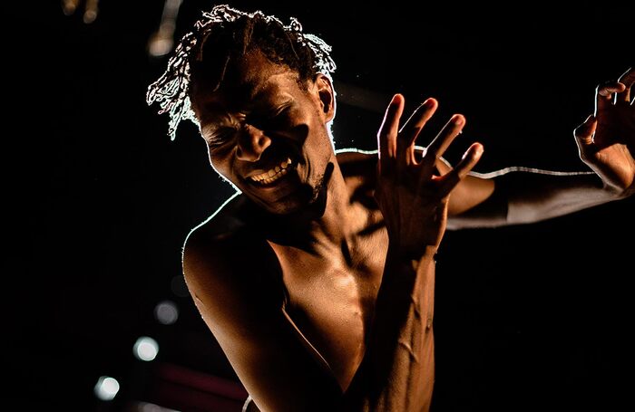 John Rwothomack in Far Gone at Sheffield Theatres. Photo: Smart Banda