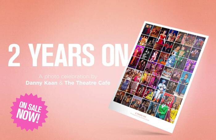 Theatre Cafe's fundraising poster, 2 Years On