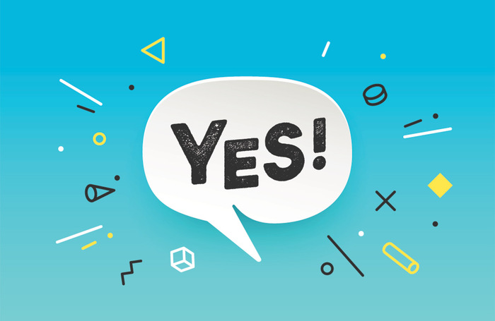 Say Yes! Theatre needs to change its mindset to be more positive. Photo: Shutterstock