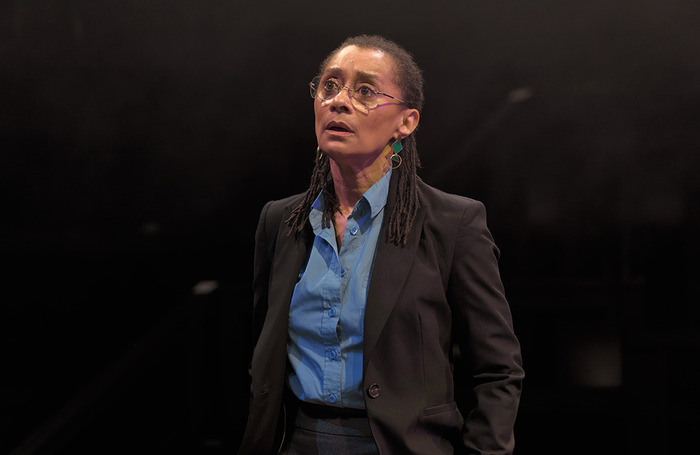 Suzanne Packer in A Hero of the People at Sherman Theatre, Cardiff. Photo: Mark Douet Suzanne Packer in A Hero of the People at Sherman Theatre, Cardiff. Photo: Mark Douet