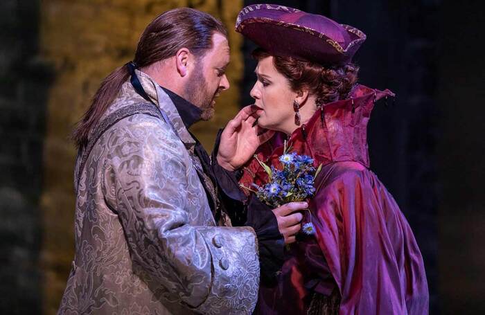 Roland Wood and Kitty Whately in Scottish Opera's Don Giovanni at Theatre Royal, Glasgow. Photo: James Glossop