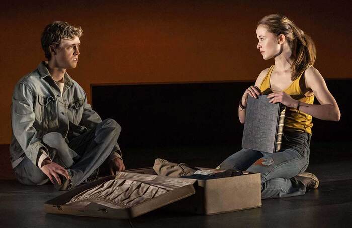 Stanley Morgan and Shannon Tarbet in The Breach at Hampstead Theatre. Photo: Johan Persson