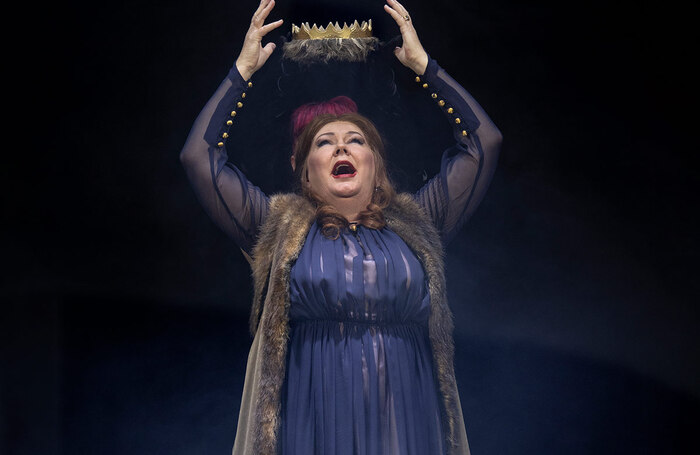 Judith Howarth in Macbeth at The Grange Festival, Hampshire. Photo: Simon Annand