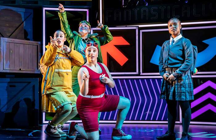 Jade Kennedy, Ren&eacute;e Lamb, Christina Modestou and Kudzai Mangombe in Fantastically Great Women Who Changed the World. Photo: Pamela Raith Photography