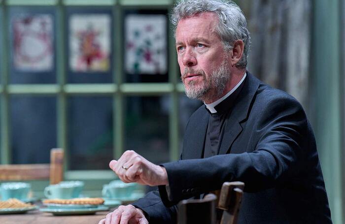 Alex Jennings in The Southbury Child at the Bridge Theatre, London. Photo: Manuel Harlan Alex Jennings in The Southbury Child at the Bridge Theatre, London. Photo: Manuel Harlan