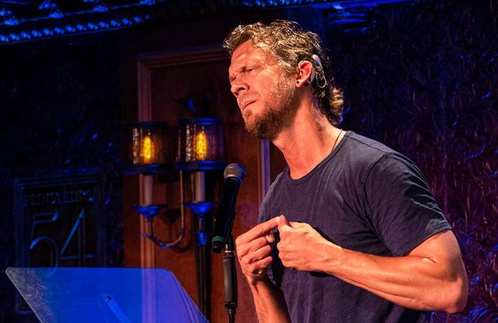 Russell Harvard in From the Ground Up at 54 Below, New York. Photo: Howard Sherman