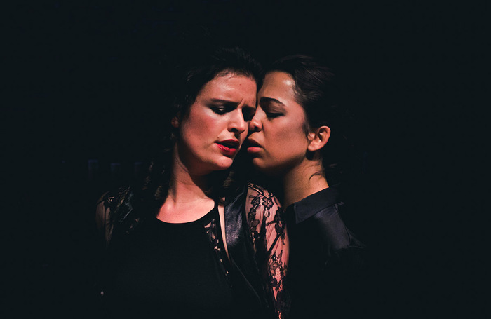 Helen May and Julia Portela Pi&ntilde;&oacute;n in L&rsquo;incoronazione di Poppea at London's Arcola Theatre. Photo: Andreas Grieger