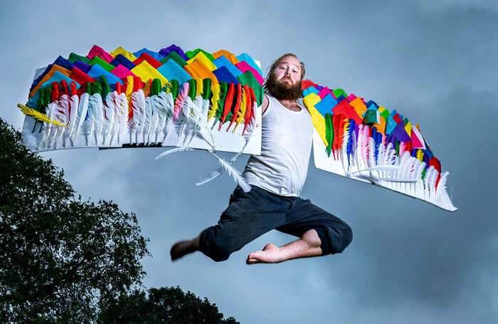 James Rowland in Learning to Fly at Summerhall, Edinburgh. Photo: Rosie Collins