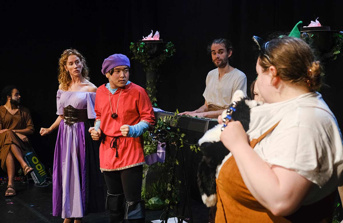 The cast of RuneSical at Gilded Balloon, Edinburgh The cast of RuneSical at Gilded Balloon, Edinburgh