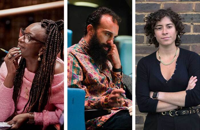 Chinonyerem Odimba (photo: Camilla Greenwell), Matthew Xia (photo: Steve Tanner) and Emily Aboud