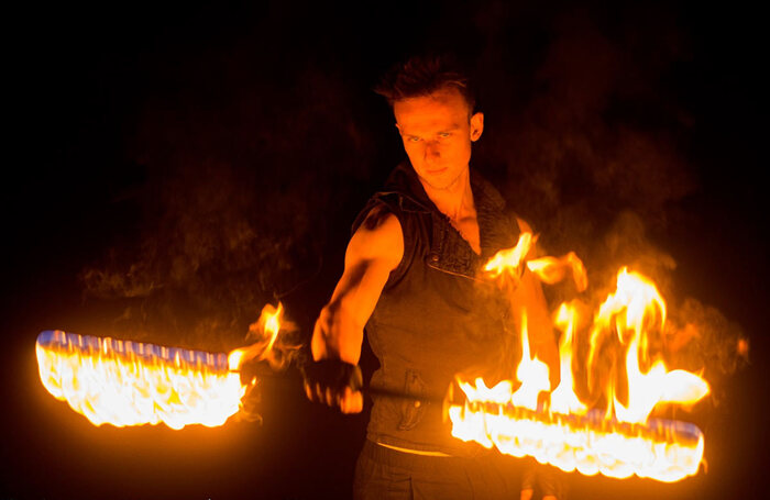 A scene from Faustus at Stage at the Dock, Hull. Photo: Larkin Media