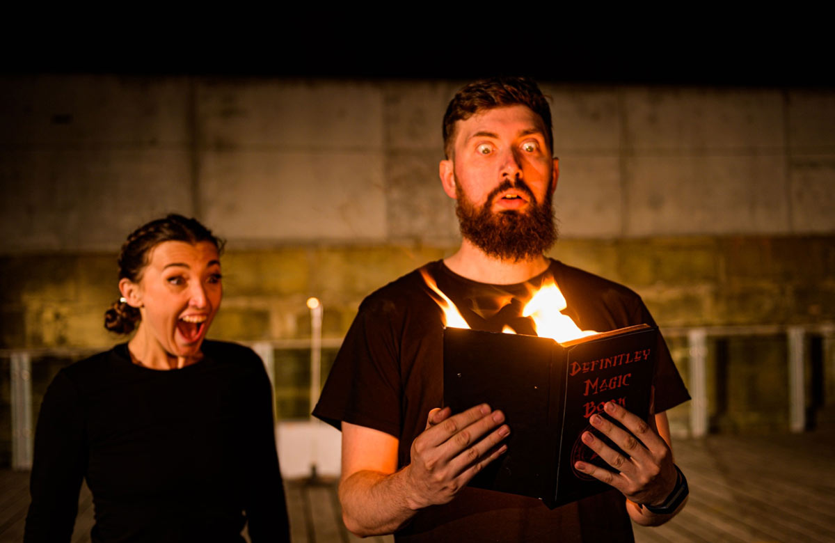 A scene from Faustus at Stage at the Dock, Hull. Photo: Larkin Media