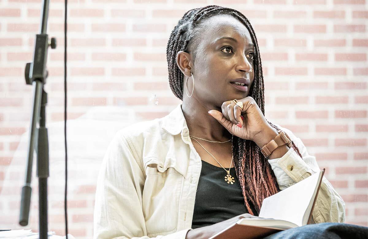 Tiata fahodzi's artistic director and chief executive Chinonyerem Odimba directing rehearsals. Photo: Marc Brenner