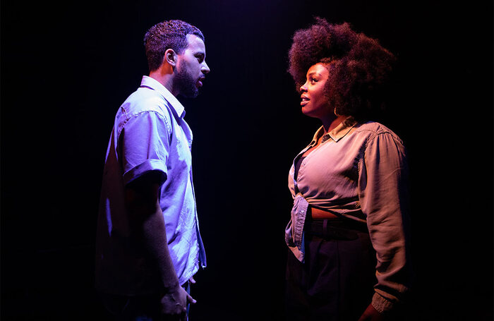 Aaron Anthony and Nadine Higgin in Yellowman at Orange Tree Theatre, Richmond. Photo: Ali Wright