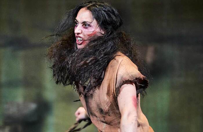 Blythe Jandoo in The Maggie Wall at Pitlochry Festival Theatre, Scotland. Photo: Fraser Band