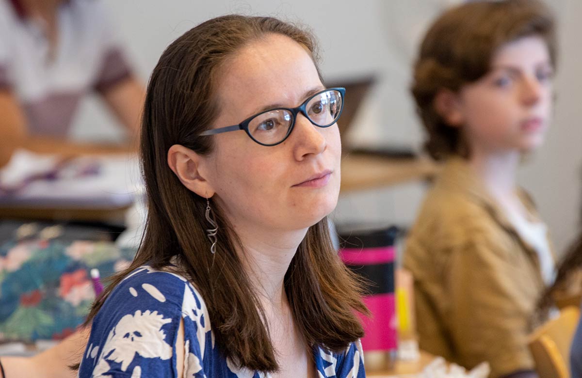 Lotte Wakeham in rehearsals for The Book Thief. Photo: Ray Jefferson